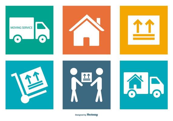 Moving Service Icon Collection