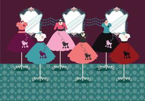 Poodle Skirt Vector