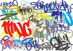 Graffiti resumen de antecedentes vector