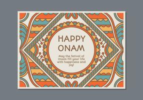 Onam Poster Template vector