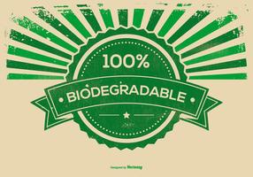 Retro Grunge Biodegradable Background Illustration