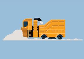 Snow blower vector illustration