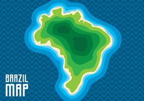 Mapa de Brasil vector