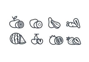 Fruits vector icon