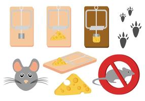 Free Mouse and Mousetrap Vector