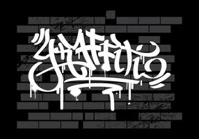 Graffiti On Wall Vector Background 