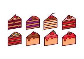 Cake Slice Vector Pack