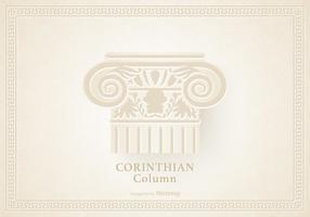 Capital Of The Corinthian Column Vector