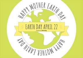 Flat Style Happy Earth Day Illustration vector