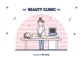 Tratamiento de la clínica de la belleza vector