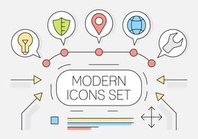 Free Linear Style Web Icons vector