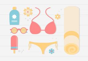 Fondo de vacaciones de verano gratis vector