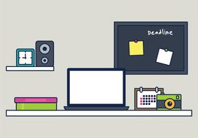 Workspace Illustration vector