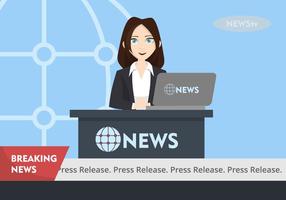 Press Release Illustration vector