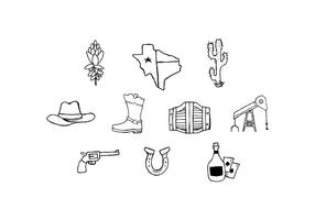 Free Texas Sketch Icon Vector