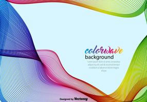 Abstract Background With Colorful Wave-Vector Template vector