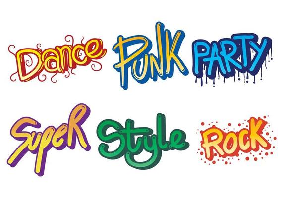Grafiti vector set