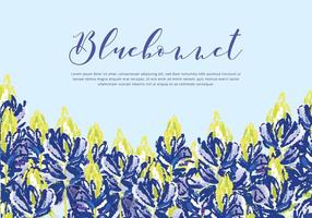 Bluebonnet Vector Background