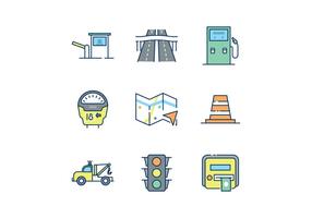 Free Road Traffic Icons vector
