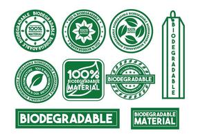 Biodegradable vector stamp set