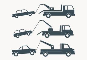 Towing Truck Simple Illustration vector