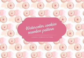 Vector Watercolor Biscuits Pattern