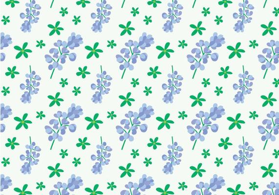 Bluebonnet Flower Pattern