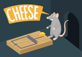 Mouse Trap Illustration Vector