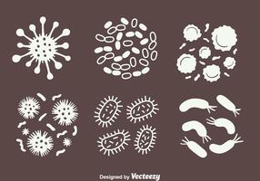 Vector de la colección de bacterias