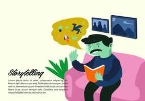 Storytelling Background vector