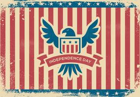 Grunge Independence Day Background vector