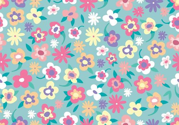 Ditsy Seamless Pattern Vector