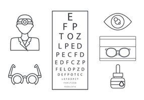 Eye Doctor Outline Vector