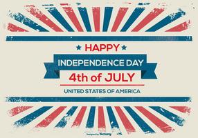 Grunge Style Independence Day Background vector