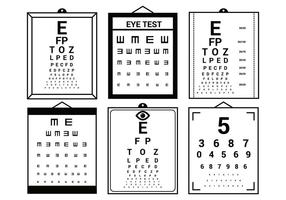 Snellen eye test chart Royalty Free Vector Image