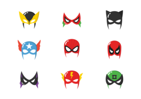 Máscaras do super-herói