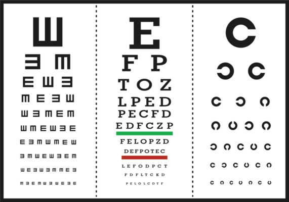 Snellen Chart - 9 character Poster