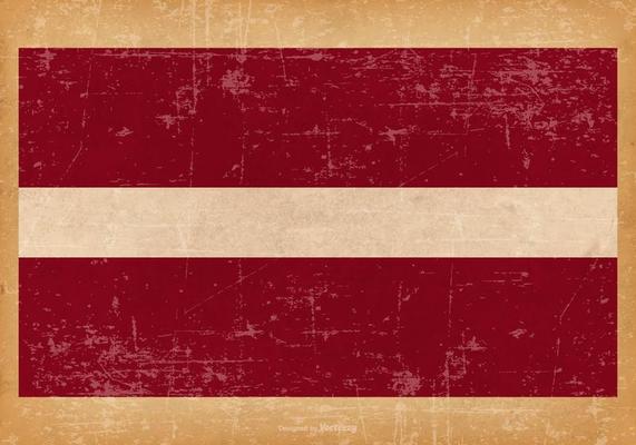 Grunge Flag of Latvia