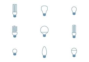 Bulb Icons vector