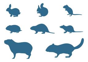 Rodents Silhouettes Collection