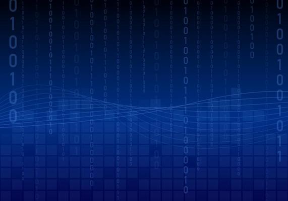 Wave Matrix Background Vector