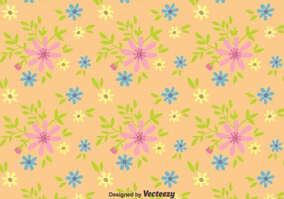 Ditsy Floral Seamless Pattern Vector
