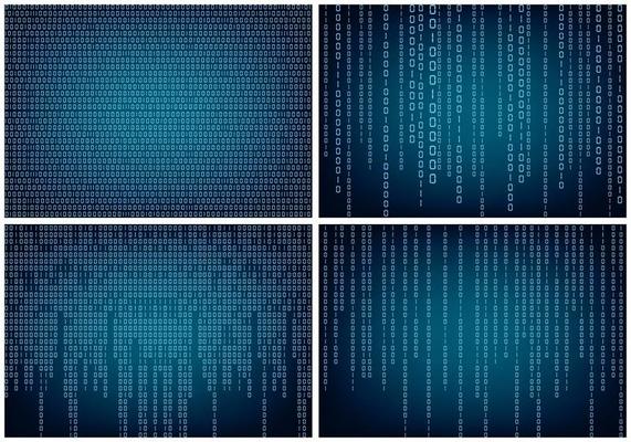 Matrix Style Binary Background