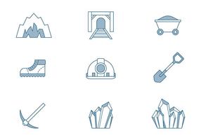 Cave Icons vector
