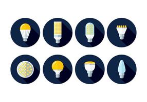 LED Lights Icons vector