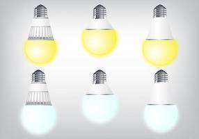 Vectores realistas de iluminación LED