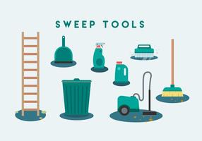 Free Sweep Tools Vector Icon