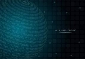 Sphere Matrix Background Vector