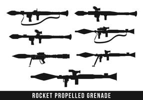 Rpg Missile Silhouette vector