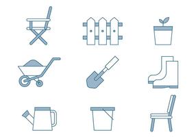 Lawn Care Icons vector